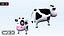 3D animals cow model