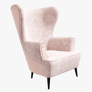 3D contemporary armchair clerk brabbu model