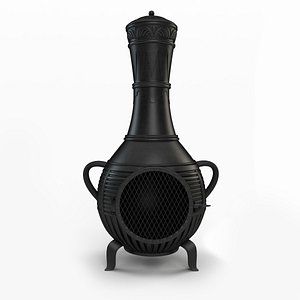 pine style chiminea 3d max