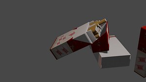 3D 3D Cigarette Box Model Realistic Design Generic Brand model