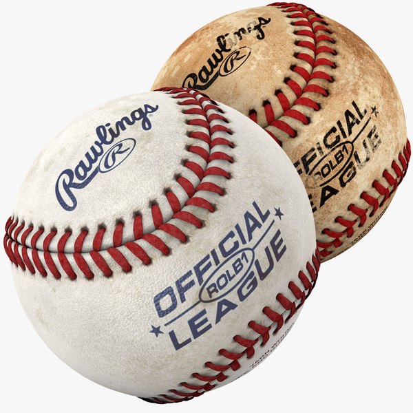 3d model of modeled baseball pack ball