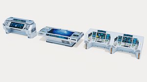 3D model Sci-fi Control Panel