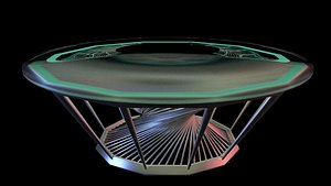 table spiral rhinoceros 3D model