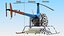 Helicopter Trainer Simulator Blue 3D