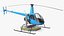 Helicopter Trainer Simulator Blue 3D