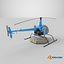 Helicopter Trainer Simulator Blue 3D