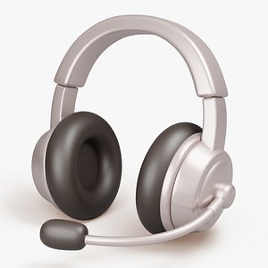 3D model Headset with Microphone