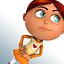 Rigged Cartoon Kid 02 Redhead Girl