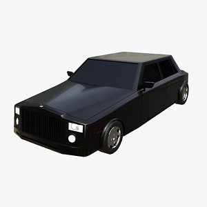 3D Low Poly Classic Car model
