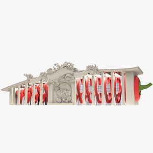 Metaverse Supermarket Building X8 Concept 3D model