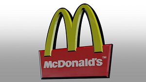 mcdonald s sign 3D