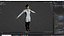 Female Doctor Scientist  teacher 3D Model Rigged  Game Ready