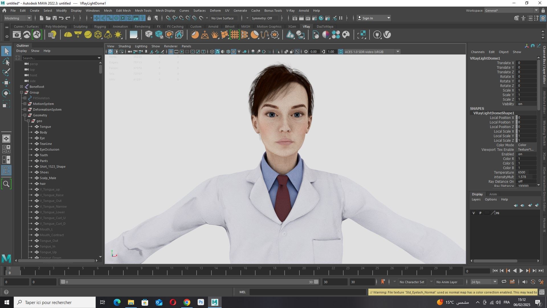Female Doctor Scientist Teacher 3D Model Rigged Game Ready 3D ...