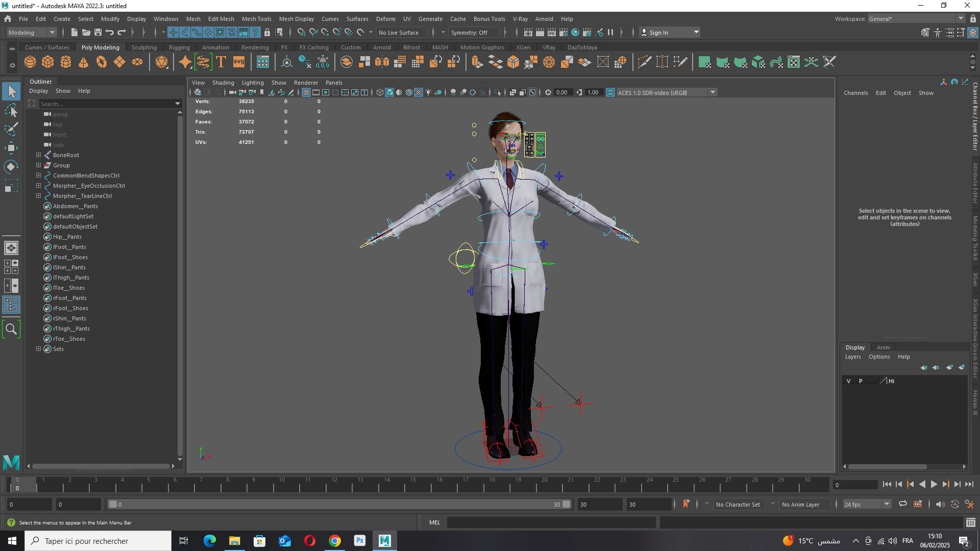 Female Doctor Scientist Teacher 3D Model Rigged Game Ready 3D ...