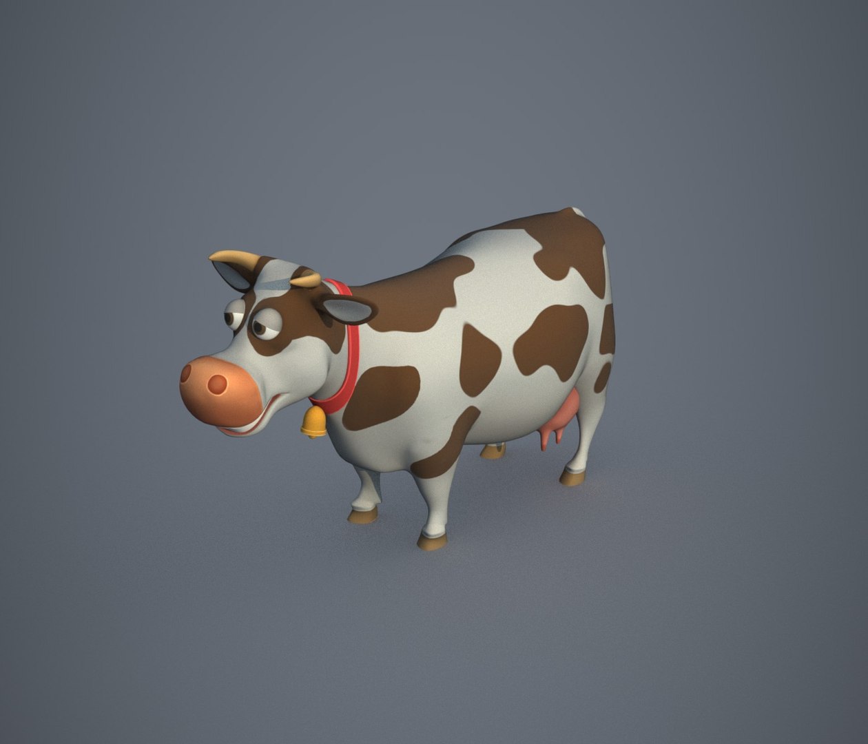 Stylized cow model - TurboSquid 1281334