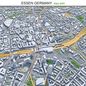 3D city area building