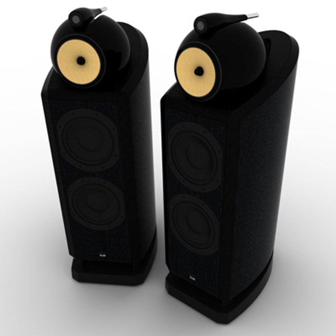 3d Model Of B W Speakers