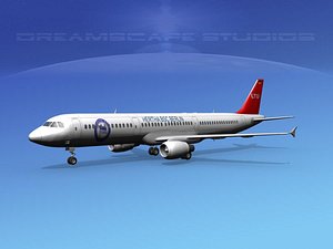 scale airbus 3d model