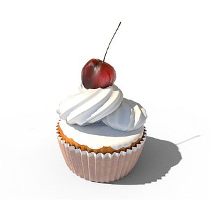 3D Cupcake 02 model