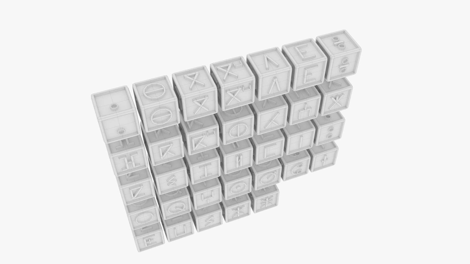 Tifinagh Alphabet Cubes 3D model https://p.turbosquid.com/ts-thumb/0N/MtmDjQ/hZ/tifinaghalphabet_w000/png/1732040711/1920x1080/fit_q87/8de2451a75a458d5877800be076115fcdfc6f827/tifinaghalphabet_w000.jpg