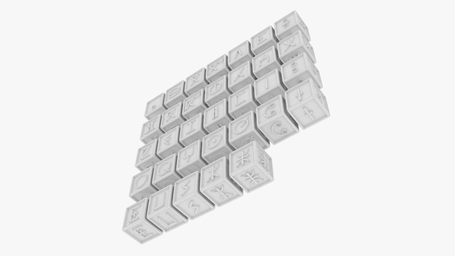 Tifinagh Alphabet Cubes 3D model https://p.turbosquid.com/ts-thumb/0N/MtmDjQ/lu/tifinaghalphabet_w001/png/1732040718/1920x1080/fit_q87/37524e2b93d6c1f61091b3ac7786f9335b7995ae/tifinaghalphabet_w001.jpg