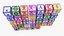 Tifinagh Alphabet Cubes