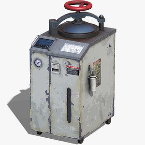 Old Laboratory Sterilizer 02 - PBR Game Ready