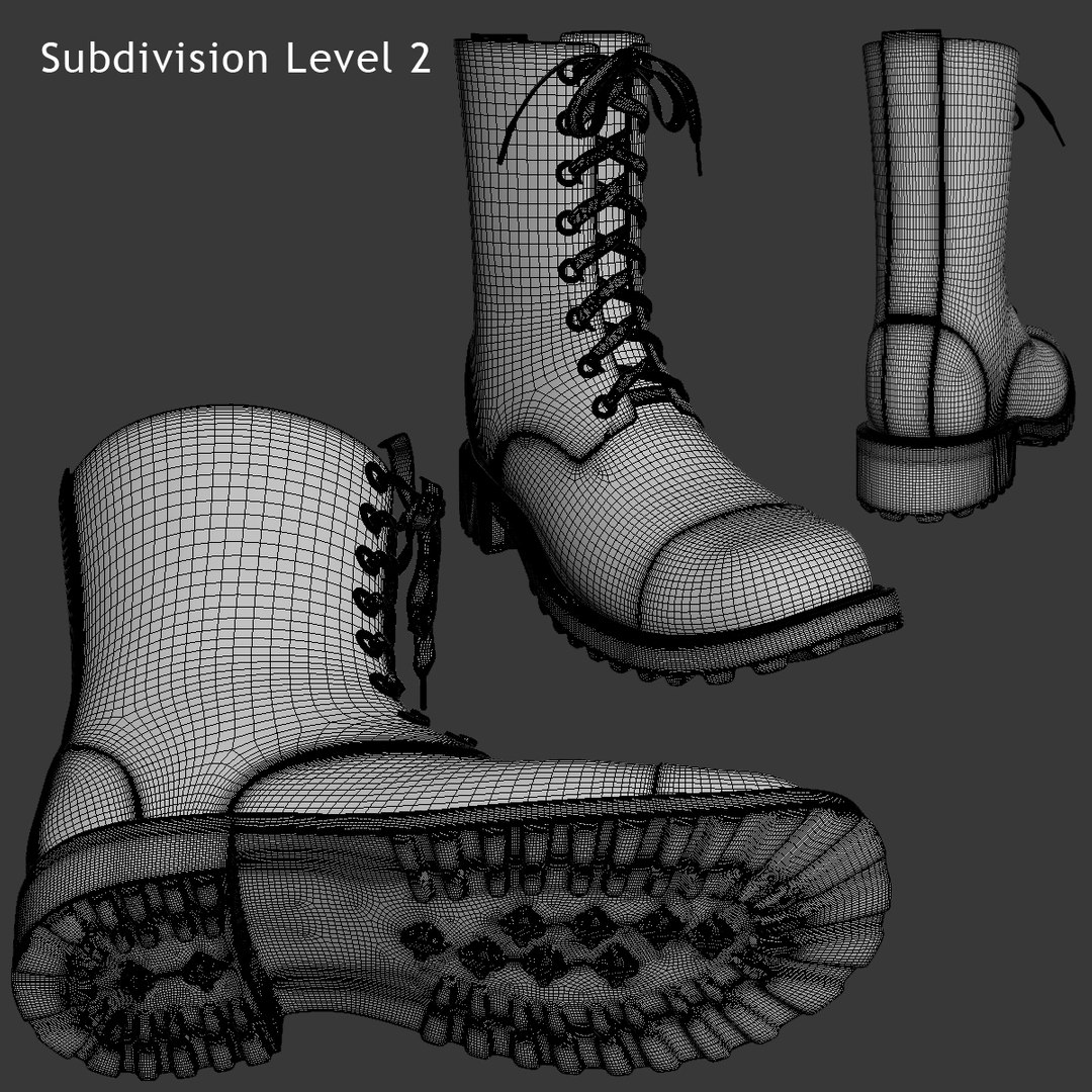 3d Boots Model