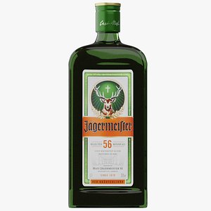 Photorealistic Jagermeister Bottle PBR