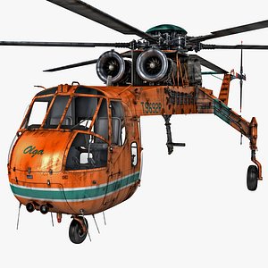 Sikorsky S-64 Skycrane Helicopter 2