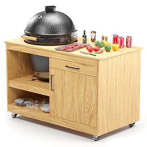 Outdoor BBQ 3D model