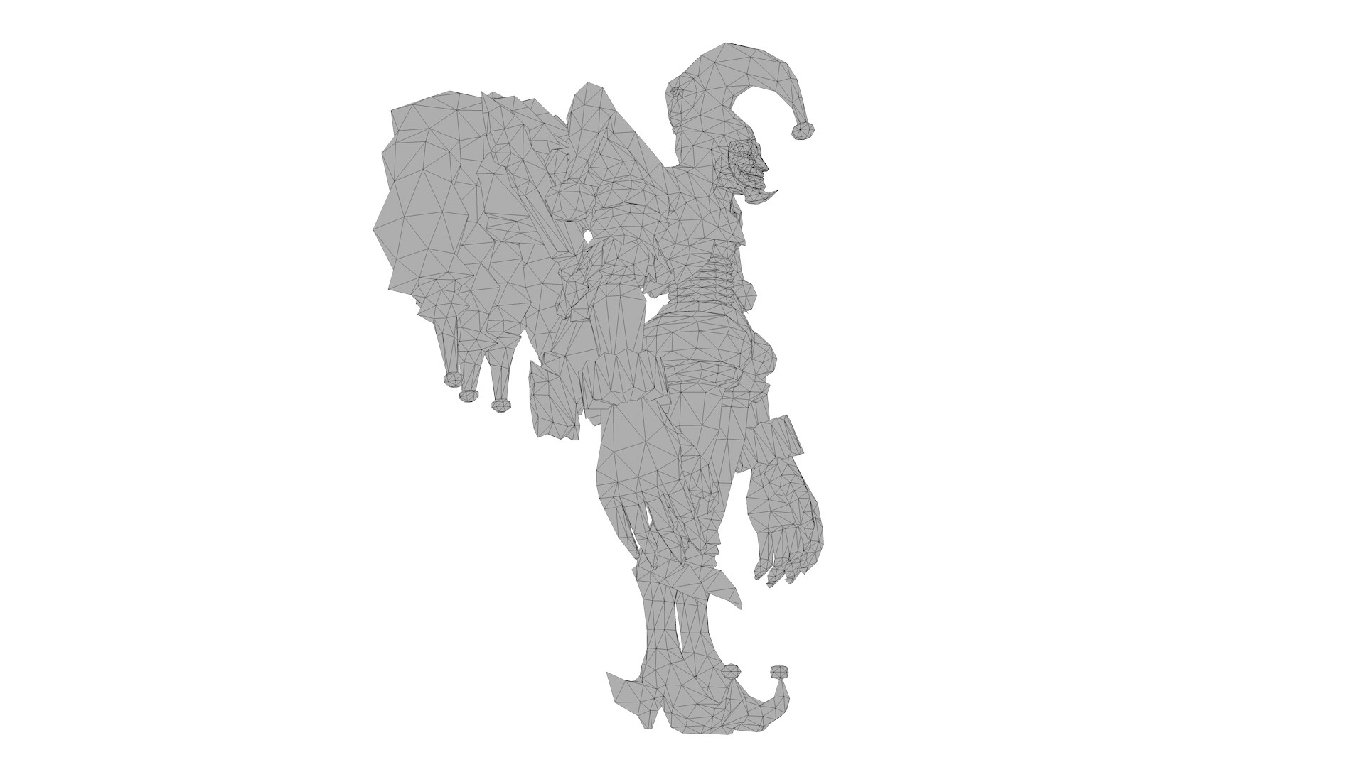 3D Mystical Jester 3D Model Dark Fantasy Clown With Enchanted Details ...