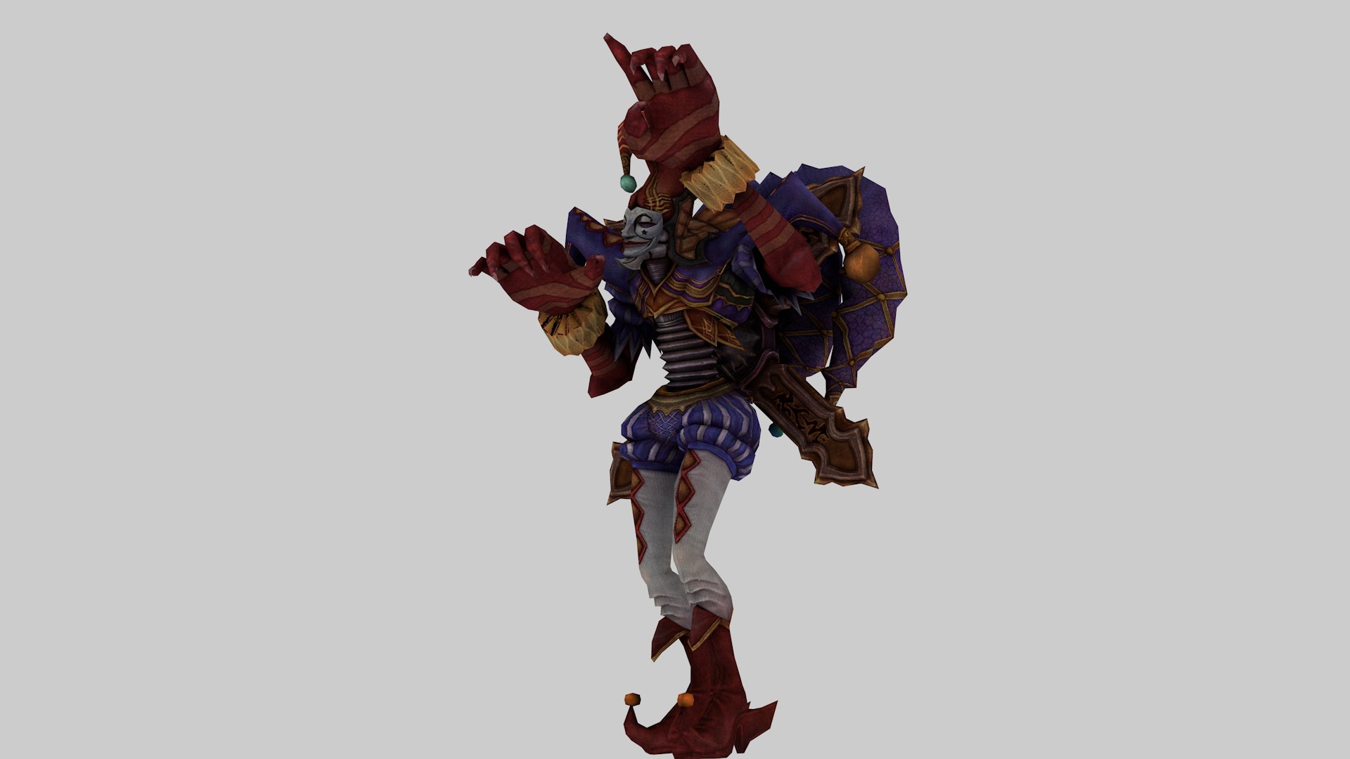 3D Mystical Jester 3D Model Dark Fantasy Clown With Enchanted Details ...