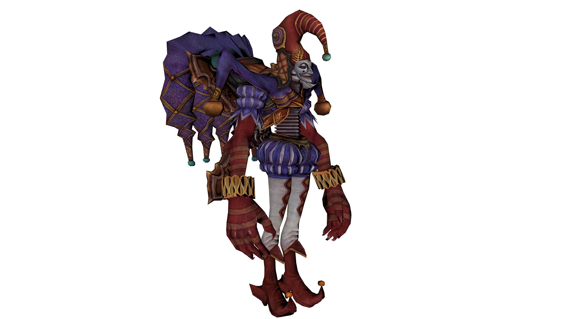 3D Mystical Jester 3D Model Dark Fantasy Clown With Enchanted Details ...