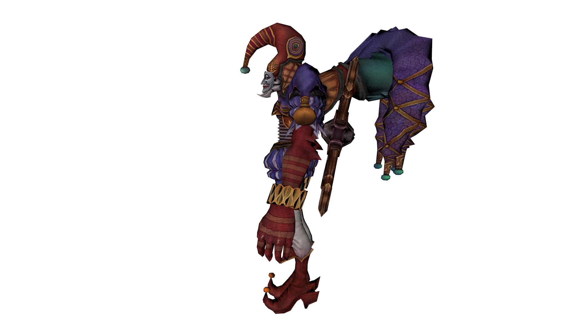 3D Mystical Jester 3D Model Dark Fantasy Clown With Enchanted Details ...