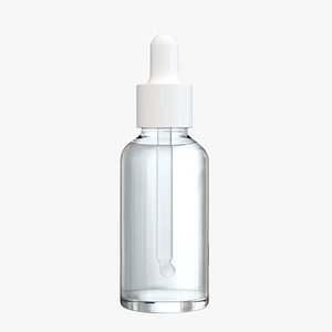 3D Glass Dropper Bottle