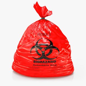 Red Biohazard Trash Liner