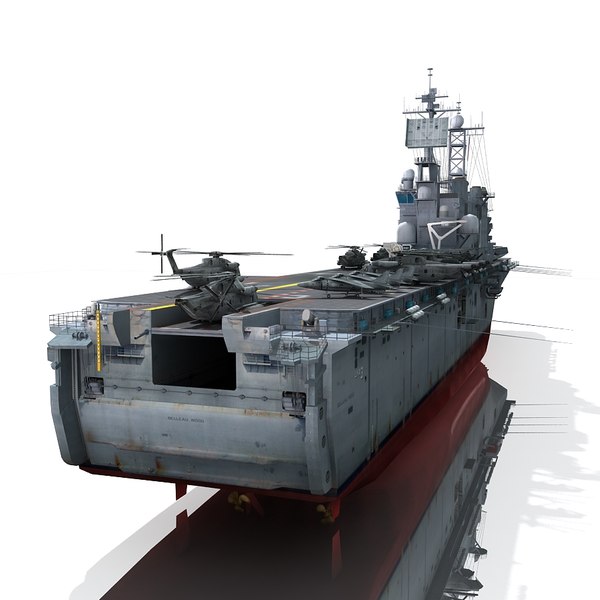 uss belleau lha-3 3d model