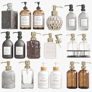 Bathroom jar set 3D