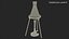 Bunsen Burner com Erlenmeyer Flask no tripé
