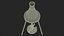 Bunsen Burner com Erlenmeyer Flask no tripé