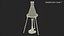 Bunsen Burner com Erlenmeyer Flask no tripé