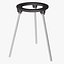 Bunsen Burner com Erlenmeyer Flask no tripé