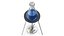 Bunsen Burner com Erlenmeyer Flask no tripé
