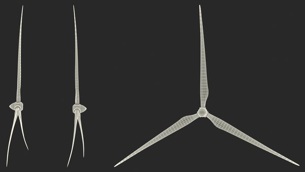 3D Wind Turbine Blades - TurboSquid 1830139