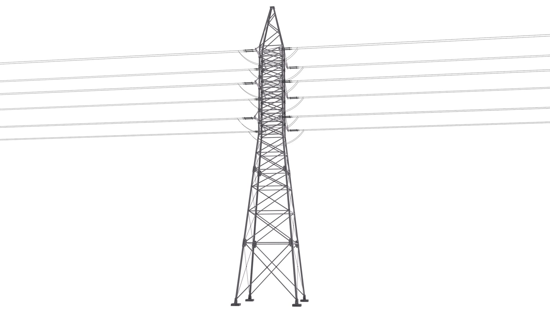 3D model Electric Power Tower and Phone Pole - TurboSquid 1819512