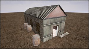 old barn  3d max