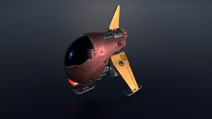 3D sci-fi drone