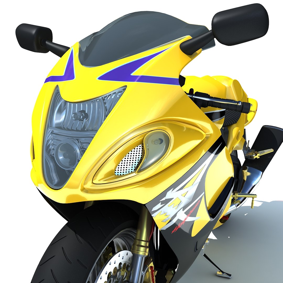 3d Model Suzuki Hayabusa Motorcycle