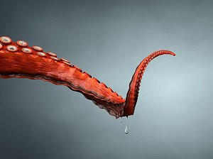 rigged tentacle 3d model